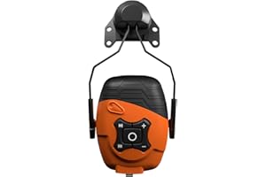 ISOtunes LINK Bluetooth Helmet Mount Earmuffs: Ultra Durable OSHA Compliant Bluetooth Hearing Protection Headphones for Work