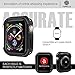 top4cus 38mm Iwatch Case Soft Flexible TPU Anti-Scratch Lightweight Protective Bumper Compatible with Apple Watch Series 3 Series 2 Series 1 Sport Style (38mm, Black)