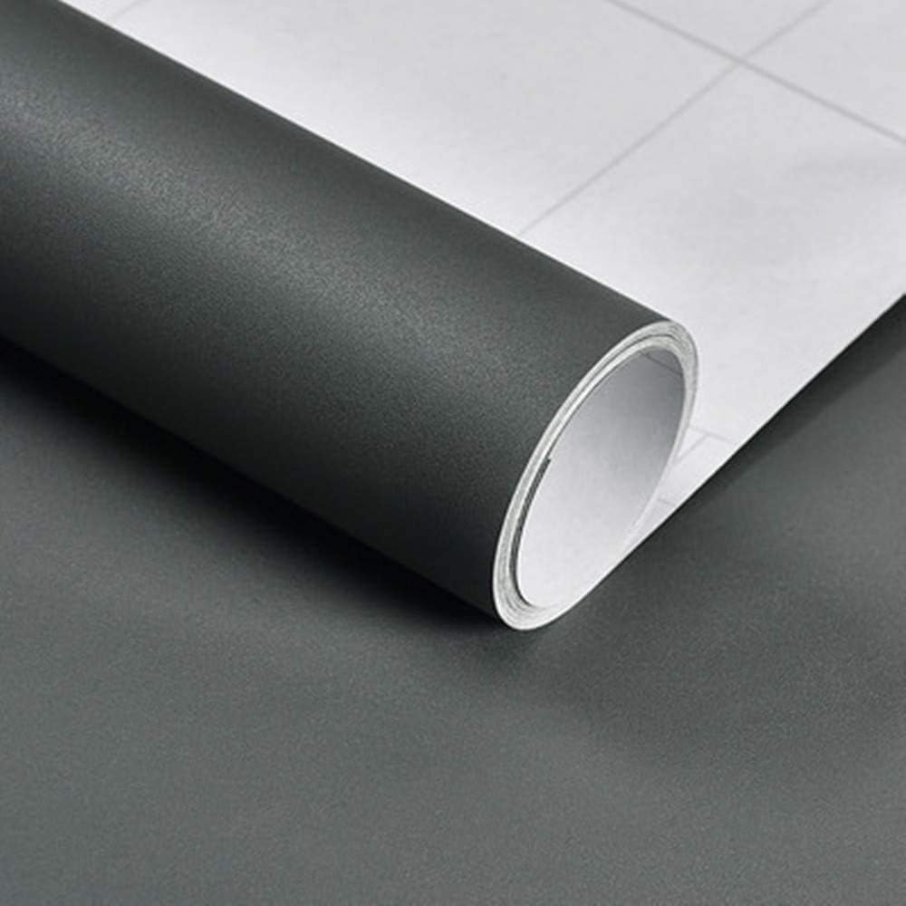 Hode Dark Grey Vinyl Wrap Matt 60X300cm, Dark Grey Sticky Back Plastic Roll