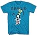Disney Goofy Genius Mens Turquoise Heather T-shirt L