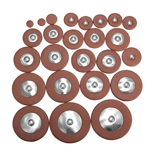 Alto Saxophone Leather Pads Set 25Pcs/Set 8.5mm-46mm Professional Alto Saxophone Leather Pads Woodwind Accessory
