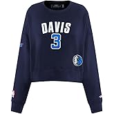 Pro Standard NBA womens Womens Nba Dallas Mavericks Classic Player Brushed Back French Terry Crewneck Sweatshirt
