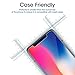 VicKro KKA111005 Clear 9H Hardness 0.3 mm Tempered Glass Screen Protectors, Case Friendly for Apple iPhone X/10 Phone (2017)