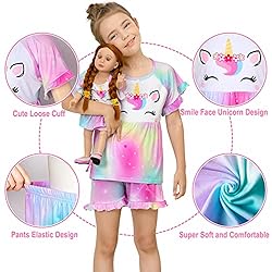 Girl & Doll Matching Pajamas Unicorn Outfit Clothes