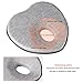 Baby Head Shaping Pillow for Flat Head Prevention, Head Support, Heart Shaped, Made of Ventilated Organic Cotton and Memory Foam, Ergonomic Design
