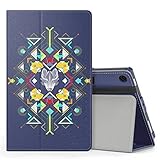 MoKo Case for All Amazon Fire HD 8 Tablet (7th and 8th Generation, 2017 and 2018 Release) - Slim Folding Stand Cover for Fire HD 8, Wolf Totem (with Auto Wake/Sleep)