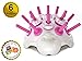 Bobbin Holder 'Porcupine Pink, Holds up to 30 Bobbins, It Will Works with Any Kind of Bobbins L, A, M. (Includes 6 Free Type 'L' Bobbins)