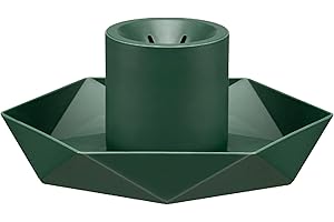 Tree Nest Christmas Tree Stand Base for 3ft 4ft Tabletop Unique Christmas Small Tree Mini Christmas Tree Holder for Xmas Tree Decoration Diamond (Green)