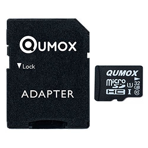 Qumox 32GB micro SD memory card, class 10, UHS-I, 32 GB memory card, high speed write speed, 15 MB/s read speed up to 70 MB/s