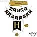 Gold 90 Birthday Party Decorations Set - Large, 40 Inch | Black and Gold Mylar Star Balloons with Happy 90th Birthday Banner | Black 90th Birthday Party Supplies | 90 Year Old Birthday Decorations Kit