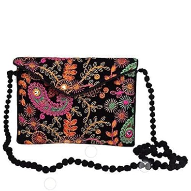 Vinod Handicrafts Womens Cotton Sling Bag (Multicolour)