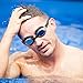 Swim Goggles - Anti Fog - Mirror Coating - Latex Free - Adjustable Strap - Clear Vision - No Leak Design - Free Protective Case - For Adults
