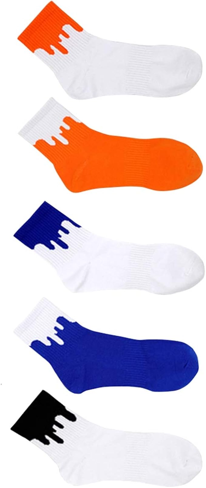 Amazon Pancy ドリップソックス 靴下 5足セット メンズ 24 28 センチ 抗菌防臭 吸汗速乾 袋付き秋冬 中厚手 コットン 5足組 アウトドアソックス カジュアル アンクルソックス カラフル 韓国 人気 オシャレ スポーツソックス 通販