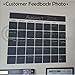 Chalkboard vinyl calendar with black vinyl days of the week (23.5