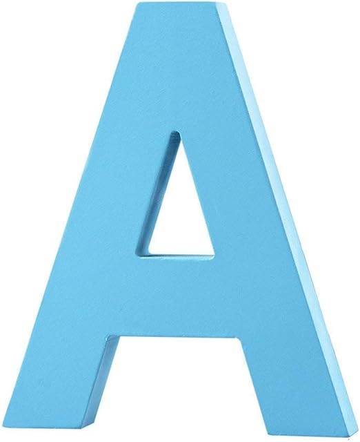 Amazon Com Wooden Hanging Wall Letters A Blue Decorative Wall Letter For Children S Nursery Baby S Room Baby Name And Girls Bedroom Decor Home Kitchen