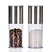 Salt And Pepper Grinder Set - Spice Mill Grinder Combo By Premium Stainless Steel -with Adjustable Grind Setting & Ceramic Rotor Mechanism-Ergonomic Design-Seasoning Shaker Accessories