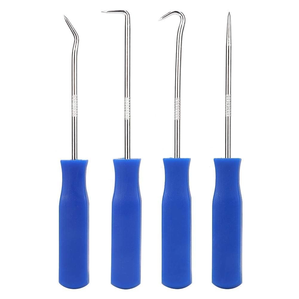 Aramox 4Pcs/set Oil Seal Removal Tools,Car Pick and Hook Set O Ring Oil Seal Gasket Puller Remover Craft Hand Tools