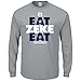 Dallas Football Fans. Eat Zeke Eat Gray Long Sleeve T-Shirt (Sm-5X)