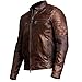 Cafe Racer Leather Jacket for Men Biker Vintage Leather Wax Jackets Slimfit Motorcycle Leather Jacket (XL)