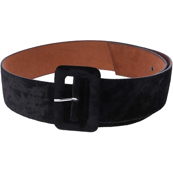 ICGSUQR Vintage Velvet Leopard Belt For Women 2Inch Wide  display picture 1