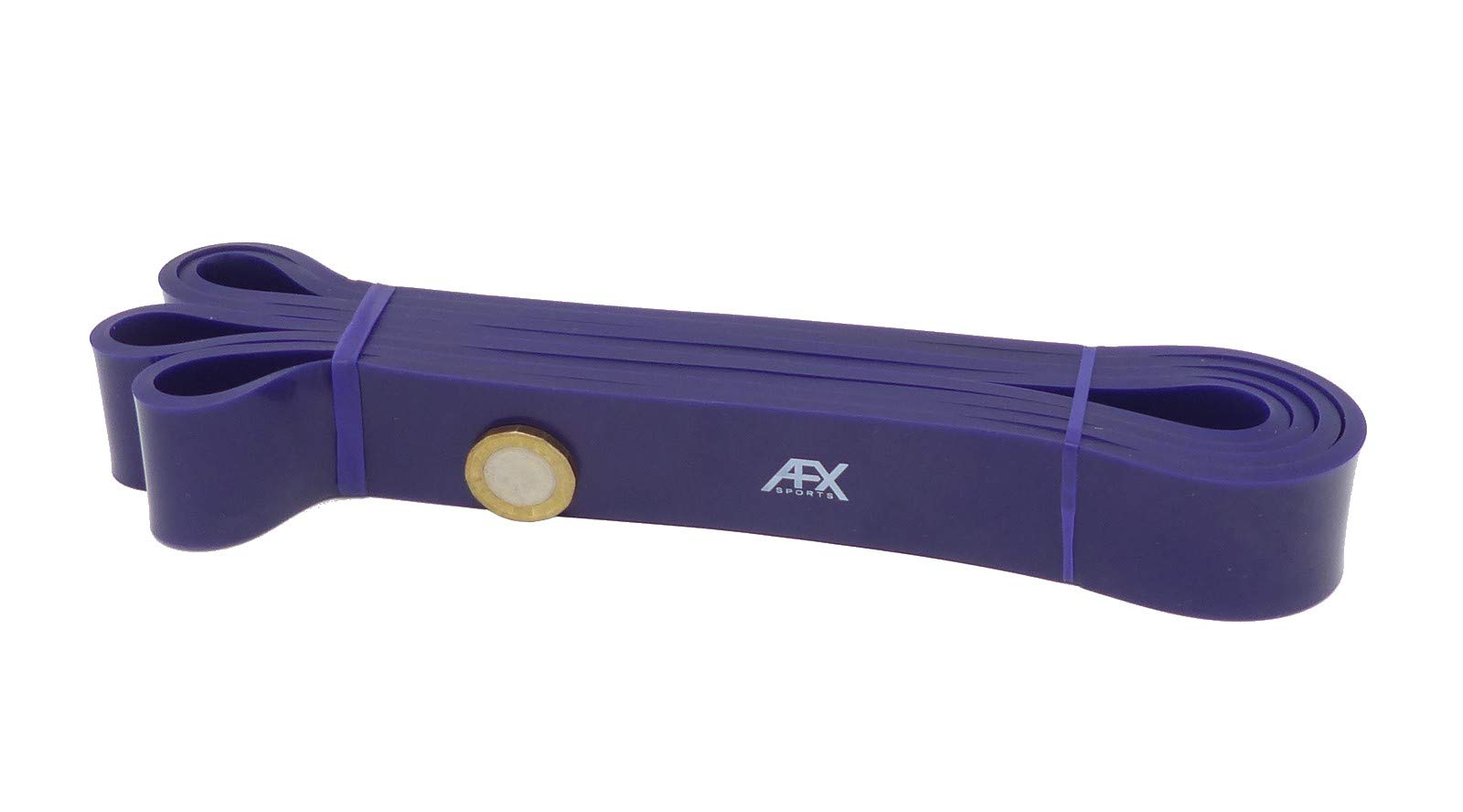 AFX Sports Resistance Bands - Pull Up Bands - Exercise Bands for CrossFit - Powerlifting - Assisted Pull Ups - Mobility Bands (One Band) for Men and Women - Choice of 6 (Purple)
