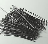 144 Head Pins .029dia X 2 Inch Black Oxide Plating Over Brass Standard 21 Gauge Wire Beadsmith Headpins