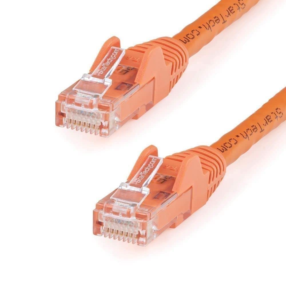 StarTech.com 10m CAT6 Ethernet Cable - Orange CAT 6 Gigabit Ethernet Wire -650MHz 100W PoE++ RJ45 UTP Category 6 Network/Patch Cord Snagless w/Strain Relief Fluke Tested UL/TIA Certified (N6PATC10MOR)