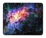 Starry deep outer space nebula and galaxy mouse