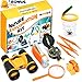 Windco Kids Explorer Kit - 10Pieces Kids Outdoor Kit - Boys Camping Kit with Compass and Binoculars - Kids Camping Gear - Kids Camping Set Adventure Kit for Girls and Boys - Outdoor Educational Toys
