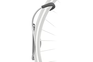 DELTA CYCLE & HOME Leonardo Bike Rack Wall Mount with Tire Tray by Delta Cycle – Elegant Vertical Hanger Hook Design Provides Easy Bicycle Storage Access – Hassle-Free Installation – Vertical Mount Holds Up to 40 lbs