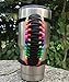 MOCE Handmade Paracord Handle for 30 oz. Tumbler, Colorful/Black
