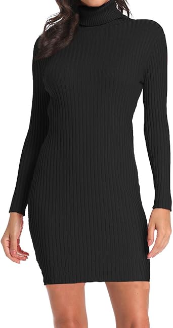 mini sweater dress turtleneck