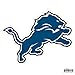 NFL Siskiyou Sports Fan Shop Detroit Lions Logo Magnets 8 inch sheet Team Color