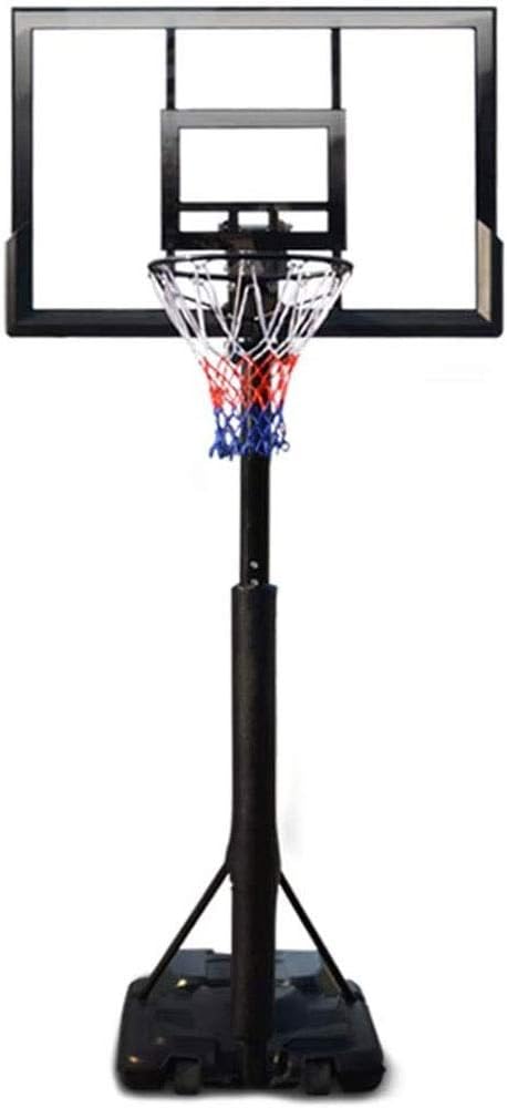 YFFSS Kids Portable Height Adjustable Basketball Hoop Stand, 47 Inch Backboard, Basketball Goals Indoor/Outdoor