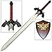 Dark Link Shadow Video Game Master Sword with Plaque