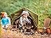 The Queen's Treasures 18 Inch Camping Furniture and Accessories for American Girl, Great Outdoors Wilderness Adventure Play Set. 2 Adirondack Chairs, 2 S’Mores, 2 Marshmallow Sticks and Fire Pit
