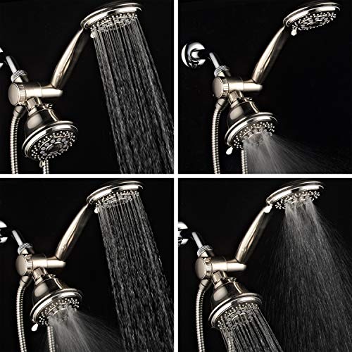 AquaSpa 6in1 HighPressure Shower Head/Hand Held Showerhead Combo