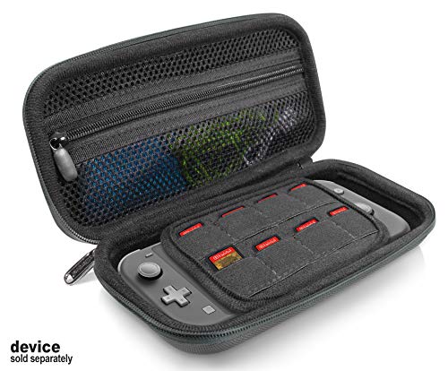 Alltravel Switch Lite Case customized for Nintendo Switch Lite, smart compact case with pocket for game card and other accessories