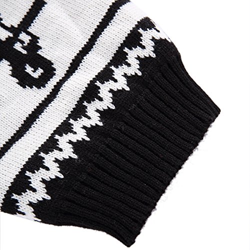 Tangpan Turtleneck Classic White Sailor Pet Dog Sweater Apparel(White,XL)