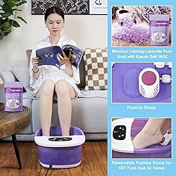 BLOOGOO Foot Bath Spa with Heat and Massage and