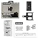 Sanus Wireless Speaker Wall Mounts for Sonos Play:1 & Play:3 - Tool Free Tilt & Swivel Adjustments for Best Audio - Pair (Black) - WSWM2-B1