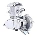 YaeCCC Bicycle Motor Kit 80cc 2 Stroke Motor Engine Mountain Bike Upgrade Kit Gas for Motorized Bicycle Bike Kits Silver