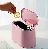 Mini Trash Can with Lid - Removable Small Garbage