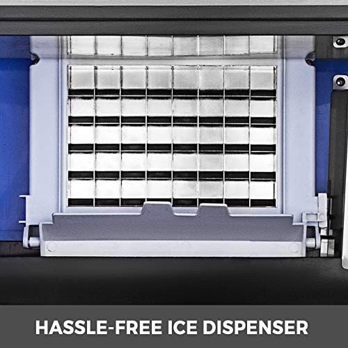 VEVOR 55kg Kommerzielle Eismaschine Intelligent 220V Eiswürfelbereiter Kommerzielle Eiswürfelbereiter Edelstahl mit… – Bild 4