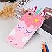 Joyleop Pink Unicorn Case for iPhone 7 8,Cartoon Soft Silicone Cute 3D Fun Cover,Kawaii Unique Kids Girls Lady Cases,Lovely Animal Character Rubber Skin Shockproof Protector Shell for iPhone 7 8 4.7
