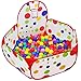 Dreampark Kids Ball Pit Playpen Ball Tent with Basketball Hoop and Zippered Storage Bag for Toddlers, 3.93 ft/120cm (Balls not Included)