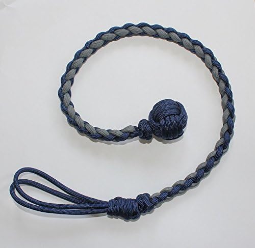 12" 4-Strand Weave 550 Paracord Tactical keychain 3/4" - Desert Camo