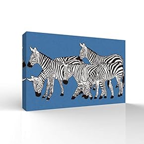 Canvas Wall Art for Living Room,Bedroom Home Artwork Paintings Zebra Ready to Hang - 12x18 inches