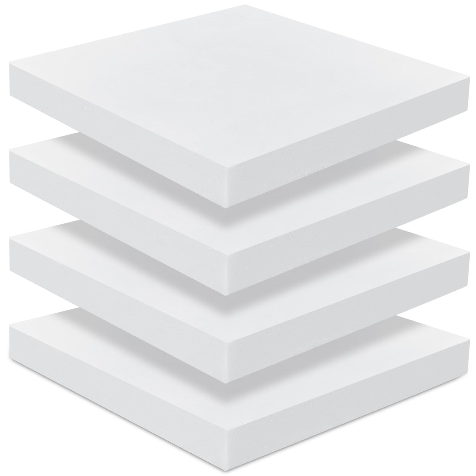 Photo 1 of Frienda 4 Pack 2" x 22" x 22" Upholstery High Density Foam Cushion Replacement Square Cut to Size Foam Couch or Commercial Dinning Chair Couches Benches Padding DIY Projects