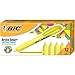 BIC Brite Liner Retractable Highlighter, Chisel Tip, Yellow, 12-Count primary